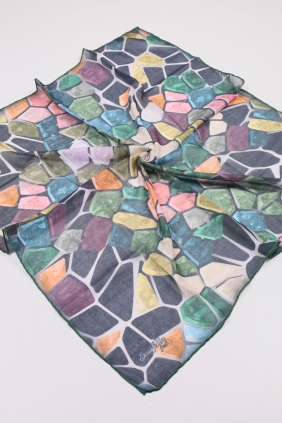 Scarfella Soft El Dikişli Eşarp Desen-321