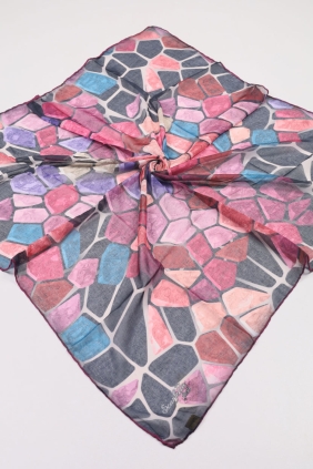 Scarfella Soft El Dikişli Eşarp Desen-321