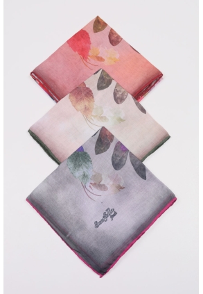 Scarfella Soft El Dikişli Eşarp Desen-322