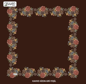 Reyyan İpek Desenli Oyalık Yazma - 14983