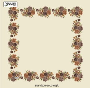 Reyyan İpek Desenli Oyalık Yazma - 14983