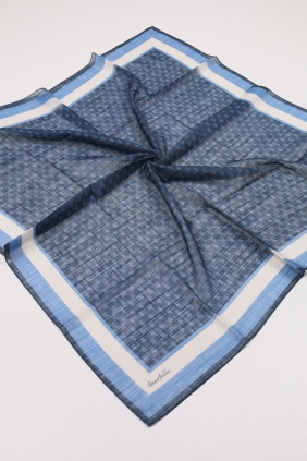 Scarfella Dijital Kenarı Dikişli Flamlı Eşarp - Desen-06