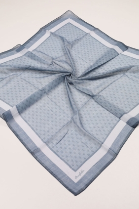 Scarfella Dijital Kenarı Dikişli Flamlı Eşarp - Desen-06