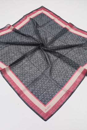 Scarfella Dijital Kenarı Dikişli Flamlı Eşarp - Desen-06