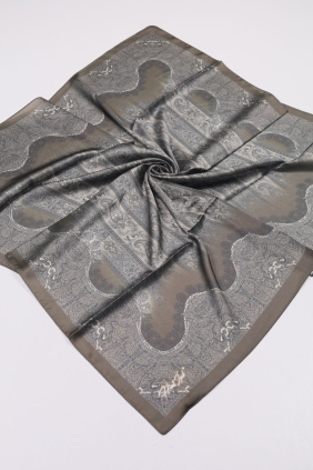 Hint İpek Desenli Vual Eşarp - Desen-04