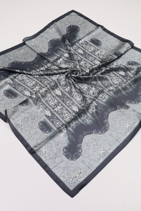 Hint İpek Desenli Vual Eşarp - Desen-04