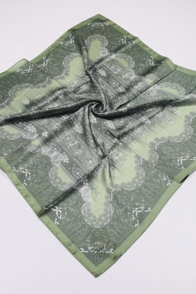 Hint İpek Desenli Vual Eşarp - Desen-04