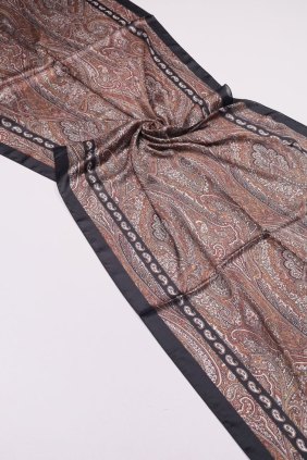 Levidor Desenli Hint İpeği Şal - Desen-09