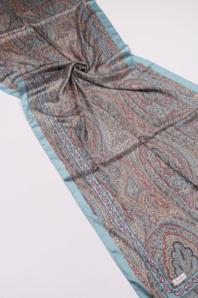 Levidor Desenli Hint İpeği Şal - Desen-09