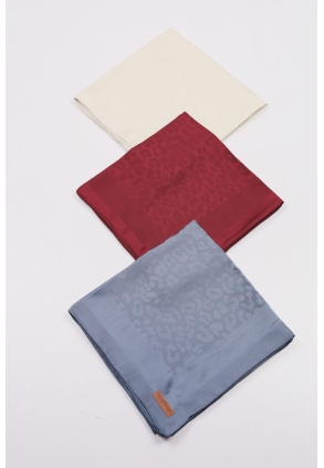 Scarfella Kendinden Desenli Jakar Eşarp - Desen-12