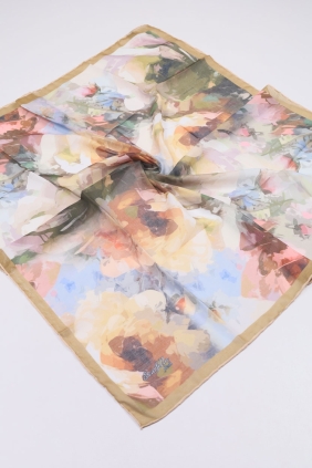 Scarfella Soft El Dikişli Eşarp Desen-329