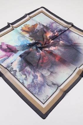 Scarfella Dijital Soft Eşarp - Desen-79