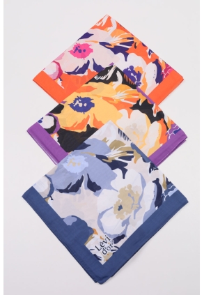 Levidor Desenli Violet Eşarp - Desen-02