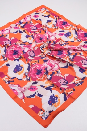 Levidor Desenli Violet Eşarp - Desen-02