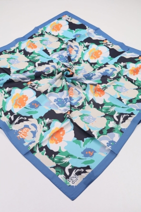 Levidor Desenli Violet Eşarp - Desen-02