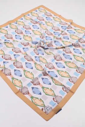 Levidor Desenli Violet Eşarp - Desen-03