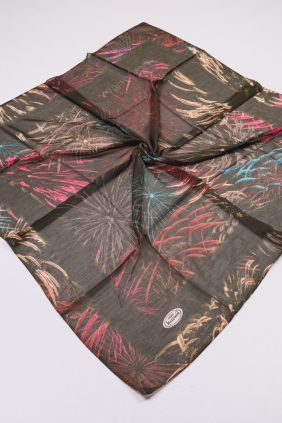 Yasemin Dijital Desenli Kenarı Dikişli Yazma - Desen-01