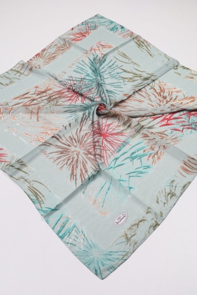 Yasemin Dijital Desenli Kenarı Dikişli Yazma - Desen-01