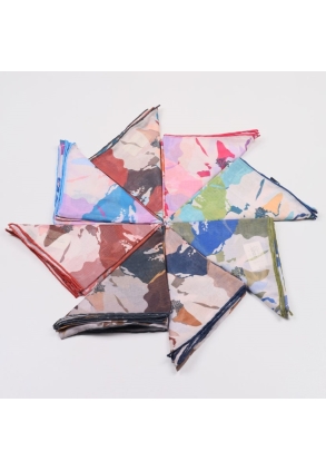 Scarfella Soft El Dikişli Eşarp Desen-334