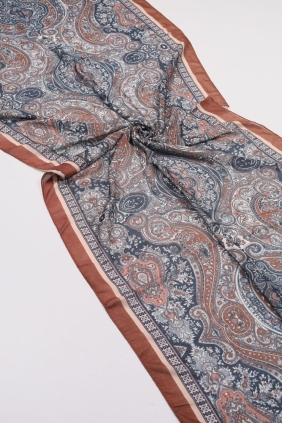 Scarfella Desenli Naturel Şal - Desen-80