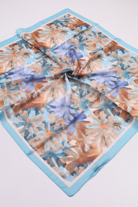 Scarfella Desenli Vual İpek Eşarp - Desen-05