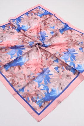 Scarfella Desenli Vual İpek Eşarp - Desen-05