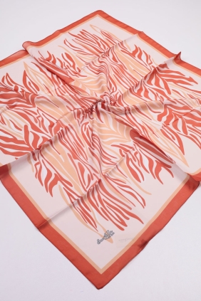 Scarfella Desenli Vual İpek Eşarp - Desen-06