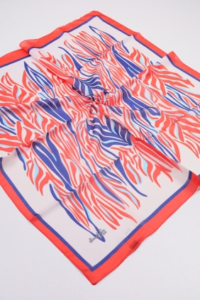 Scarfella Desenli Vual İpek Eşarp - Desen-06