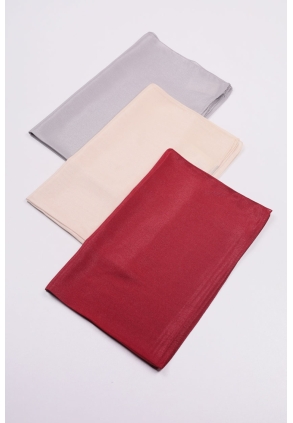 Scarfella Düz Renk Vual İpek Şal - Desen-01