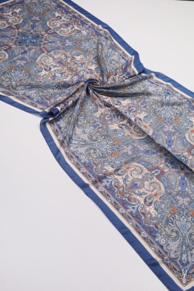 Scarfella Desenli Naturel Şal - Desen-81