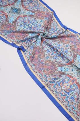 Scarfella Desenli Naturel Şal - Desen-81