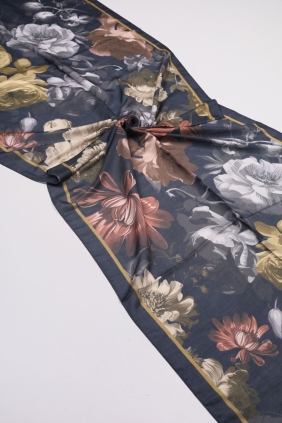 Scarfella Desenli Naturel Şal - Desen-82