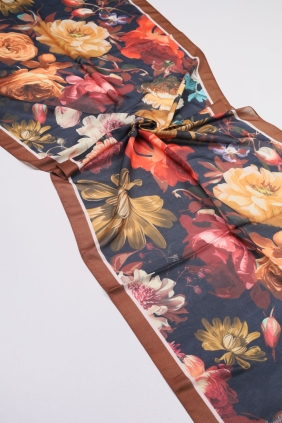 Scarfella Desenli Naturel Şal - Desen-82