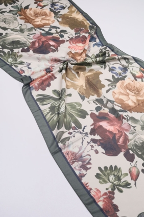 Scarfella Desenli Naturel Şal - Desen-82